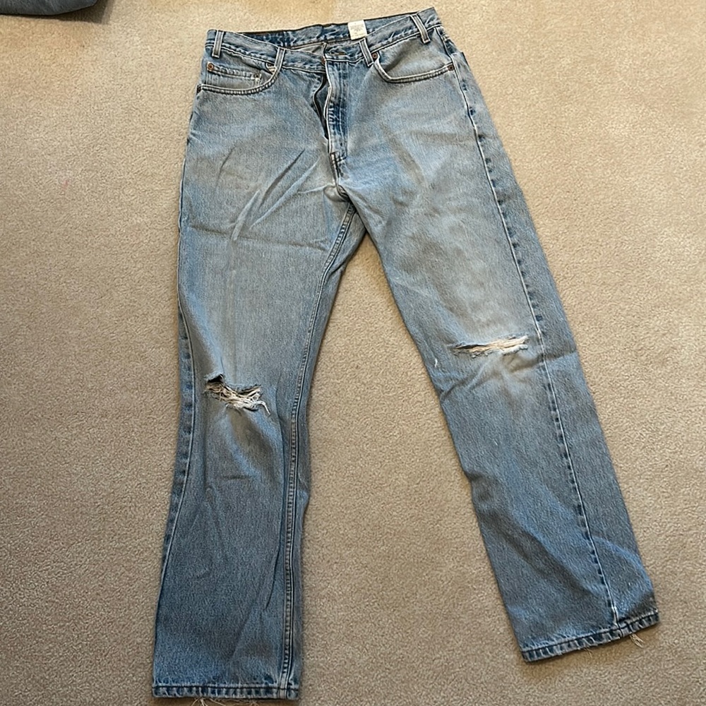 10 pairs of vintage, men’s Levi’s jeans. All size W36 L32